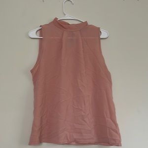 New pink BOOHOO high neck sleeveless Blouse